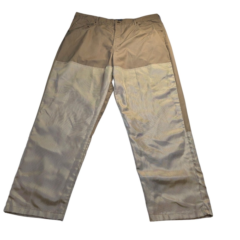 WFS World Famous Sports Burly Camo Pants‎ 44x32 Khaki Work Hunting Utility